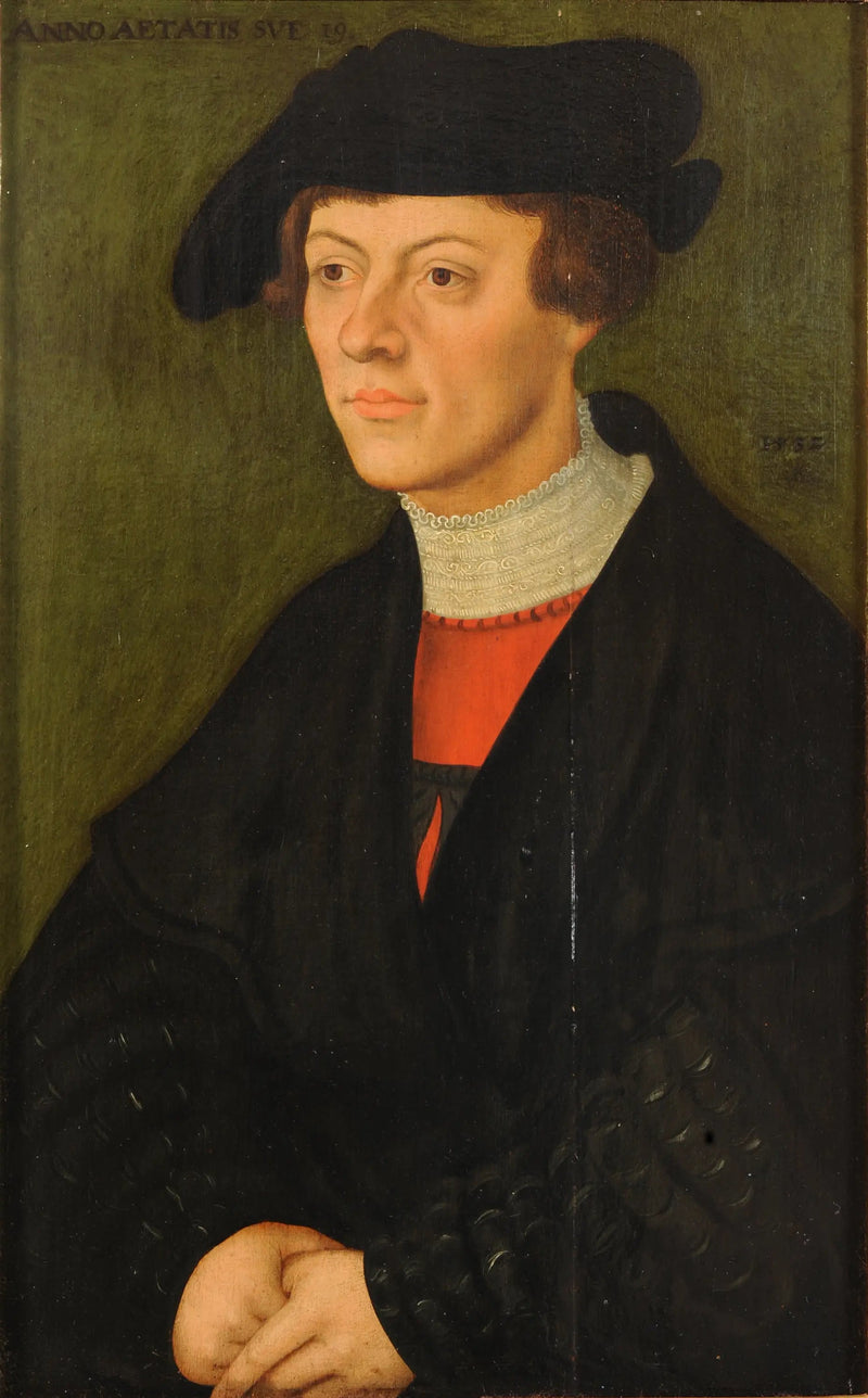 Retrato de un hombre de 19 años - Lucas Cranach el Viejo