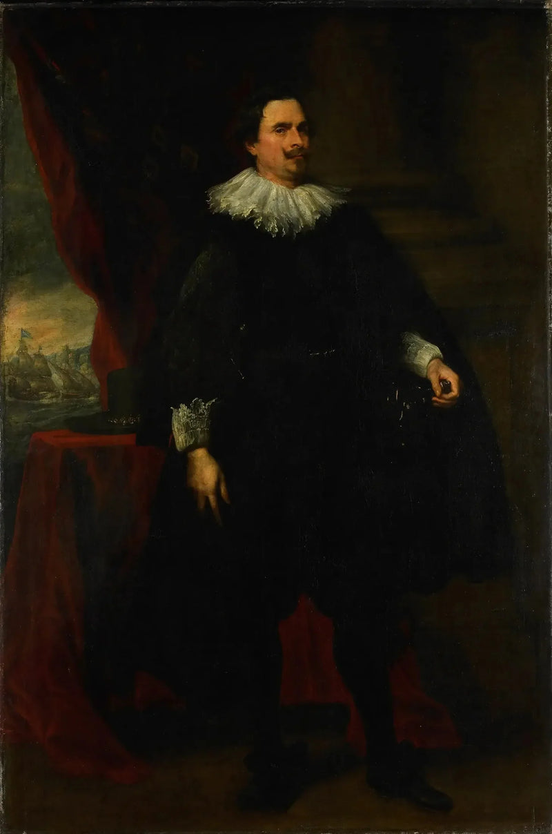 Retrato de un hombre de la familia van der Borght, quizás François van der Borght - Antoine van Dyck