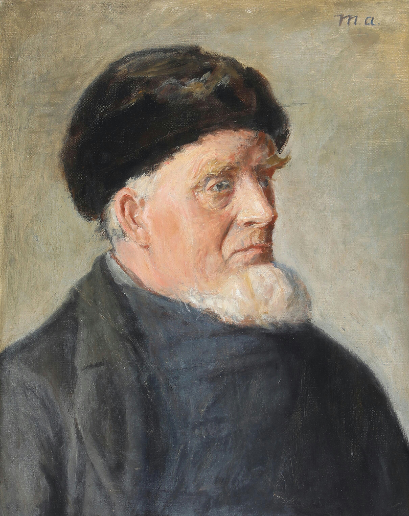 Retrato de un hombre de Skagen. -Michael Peter Ancher