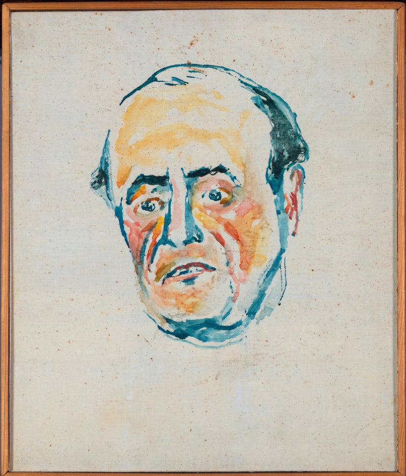 Retrato de un hombre - Edvard Munch