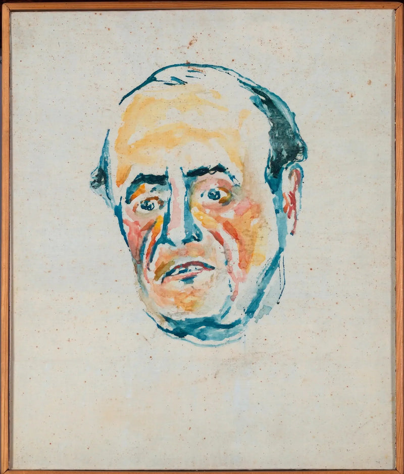 Retrato de un hombre - Edvard Munch