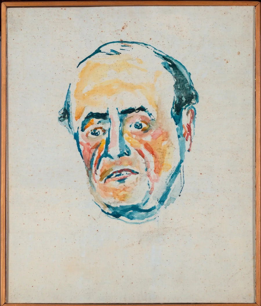 Retrato de un hombre - Edvard Munch