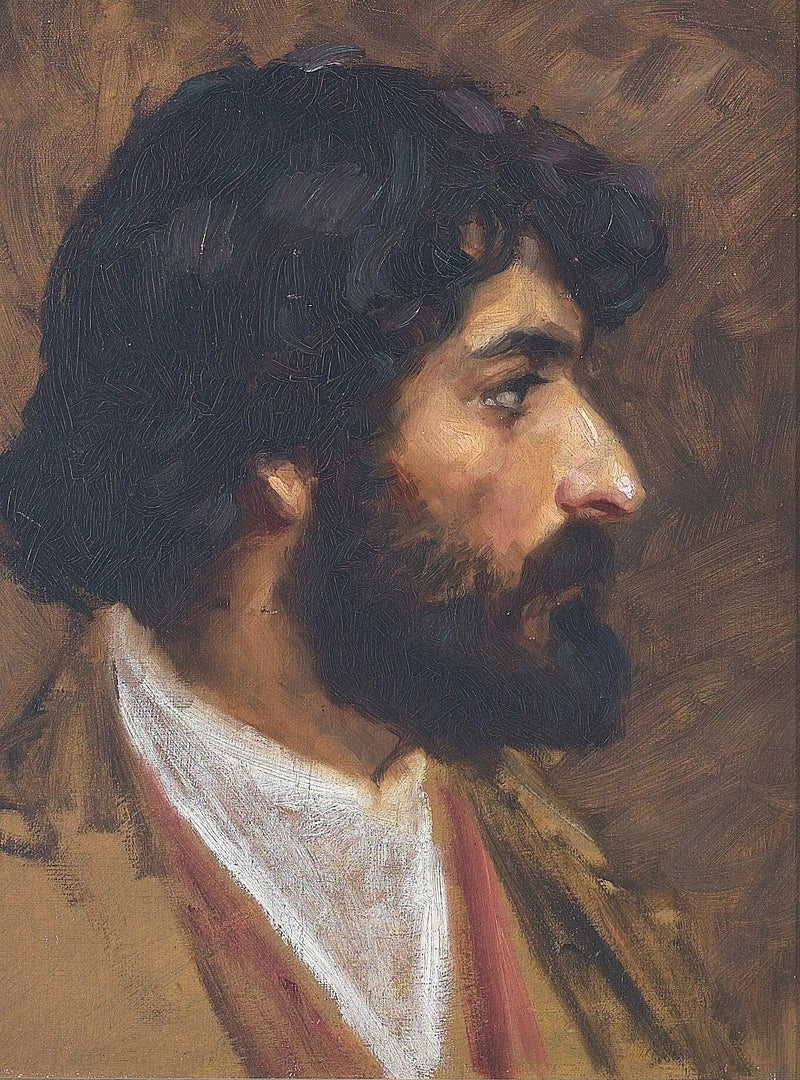 Retrato de un hombre egipcio. - H. A. Brendekilde