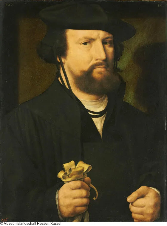 Retrato de un hombre en busto - Joos van Cleve