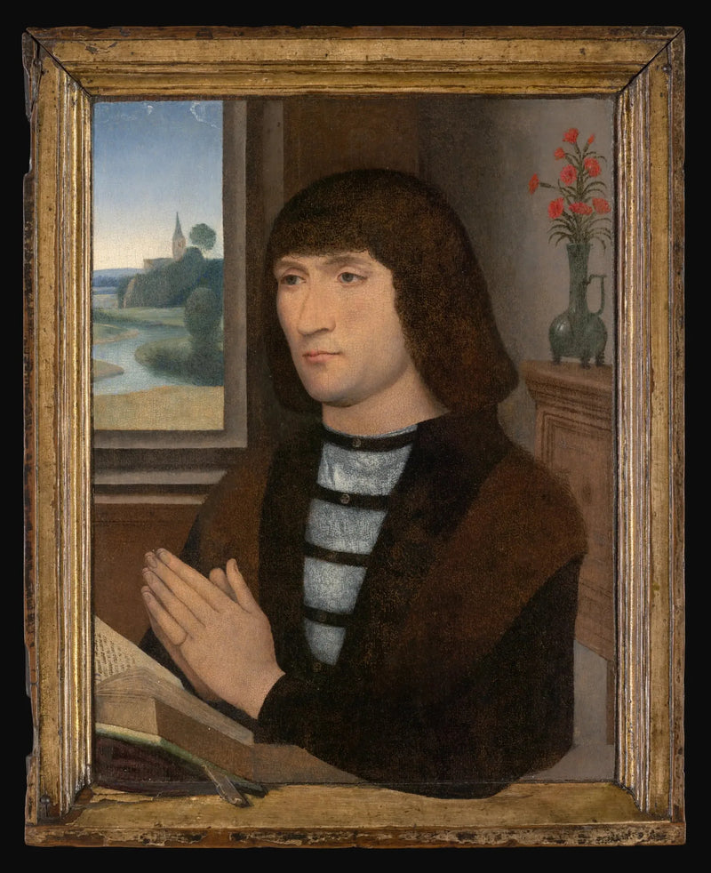 Retrato de un hombre en oración - Hans Memling