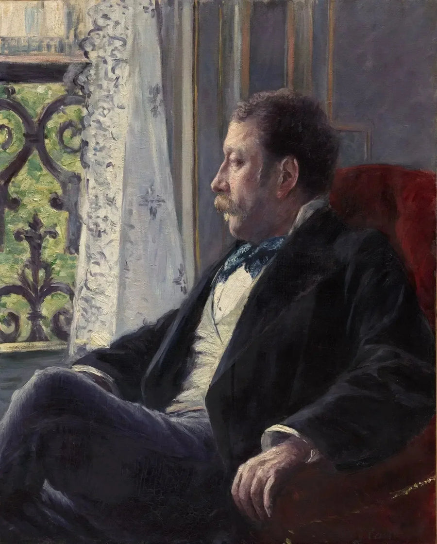 Retrato de un hombre - Gustave Caillebotte