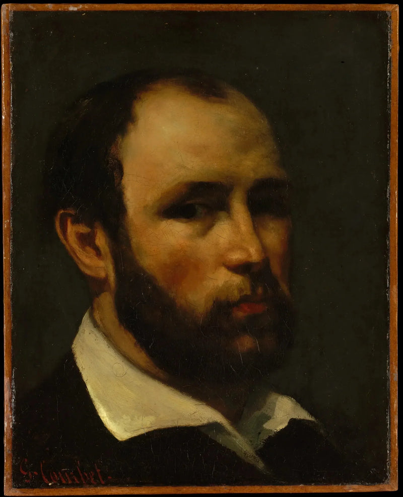 Retrato de un hombre - Gustave Courbet