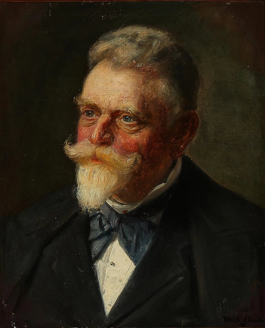 Retrato de un hombre. -Michael Peter Ancher
