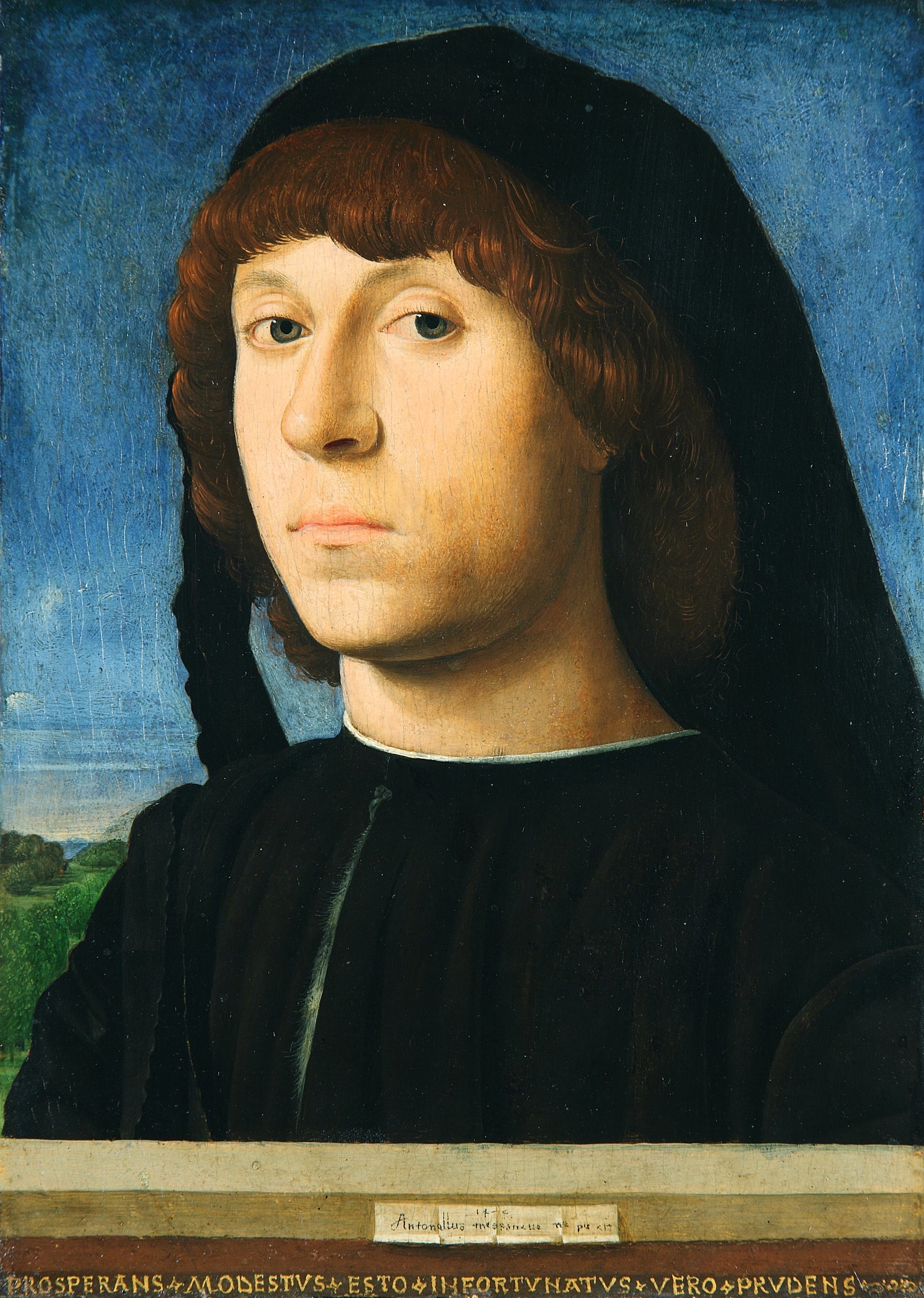 Portrait d'un jeune homme - Antonello de Messine image 1 copie peinte à la main à l’huile