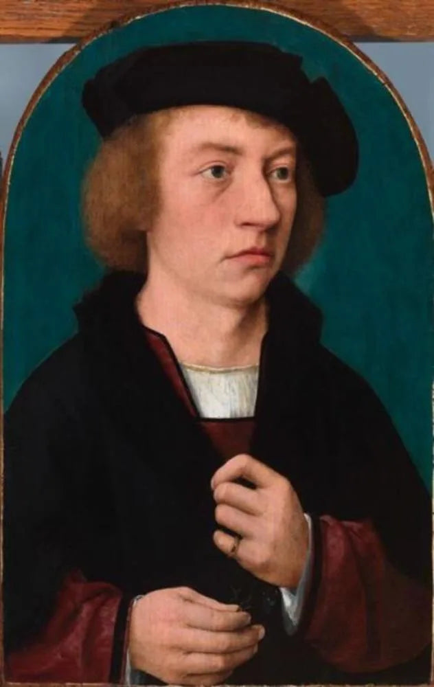 Retrato de un joven con sombrero negro - Joos van Cleve