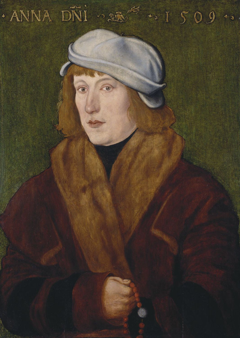 Retrato de un joven con un rosario - Hans Baldung Grien