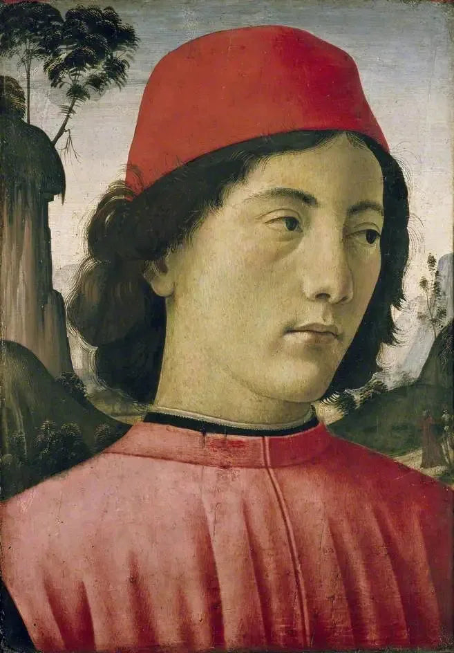 Retrato de un joven hombre - Domenico Ghirlandaio