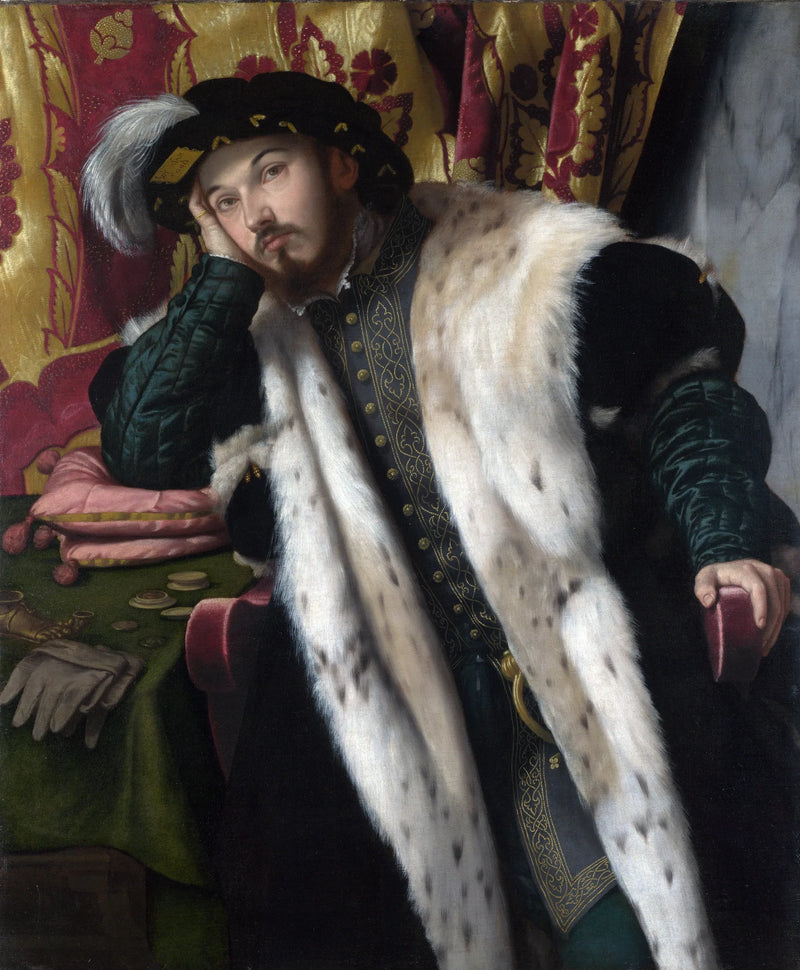 Retrato de un joven (¿Fortunato Martinengo Cesaresco?) - Alessandro Bonvicino