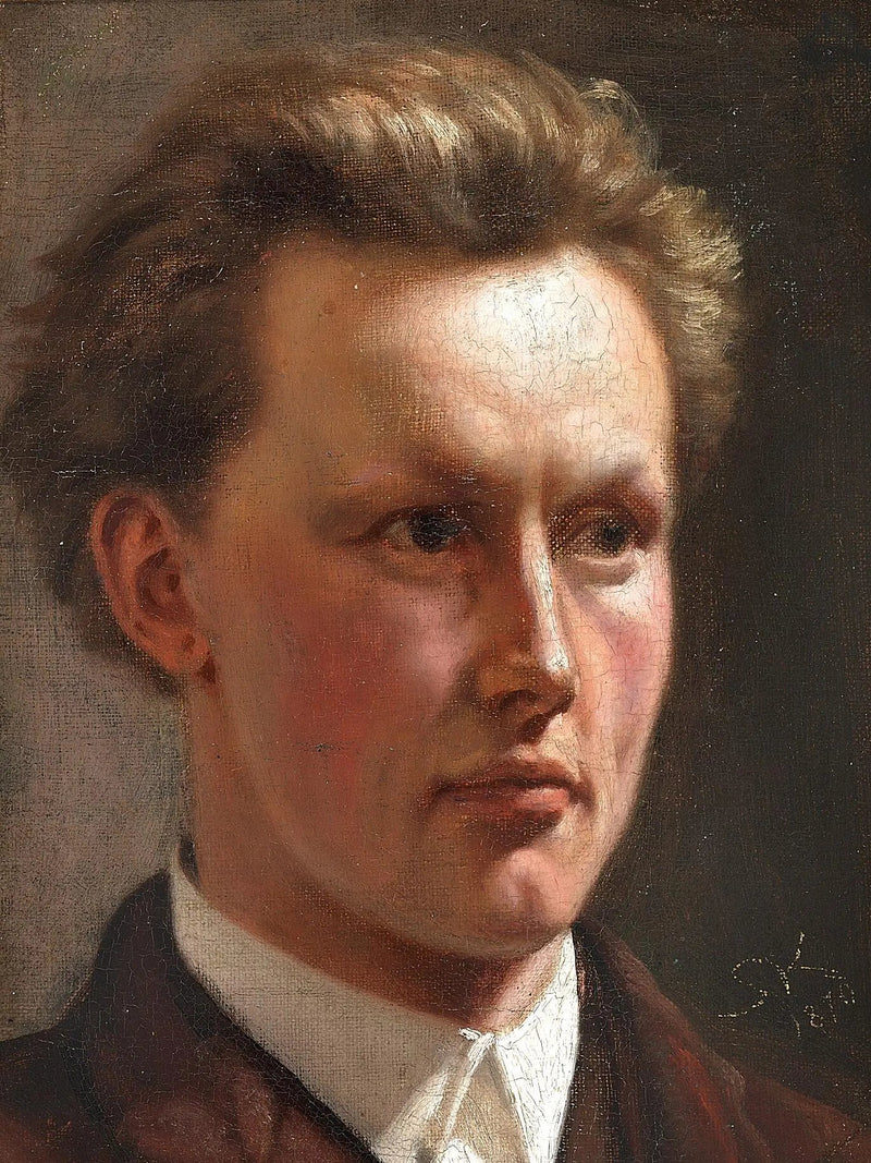 Retrato de un joven. - Peder Severin Krøyer