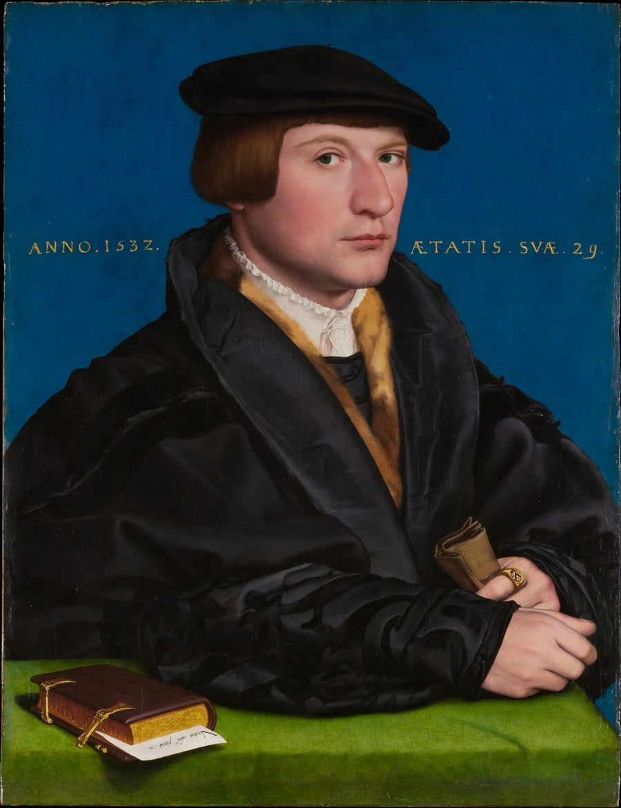Retrato de un miembro de la familia Wedigh, probablemente Hermann Wedigh (fallecido en 1560) - Hans Holbein el Joven