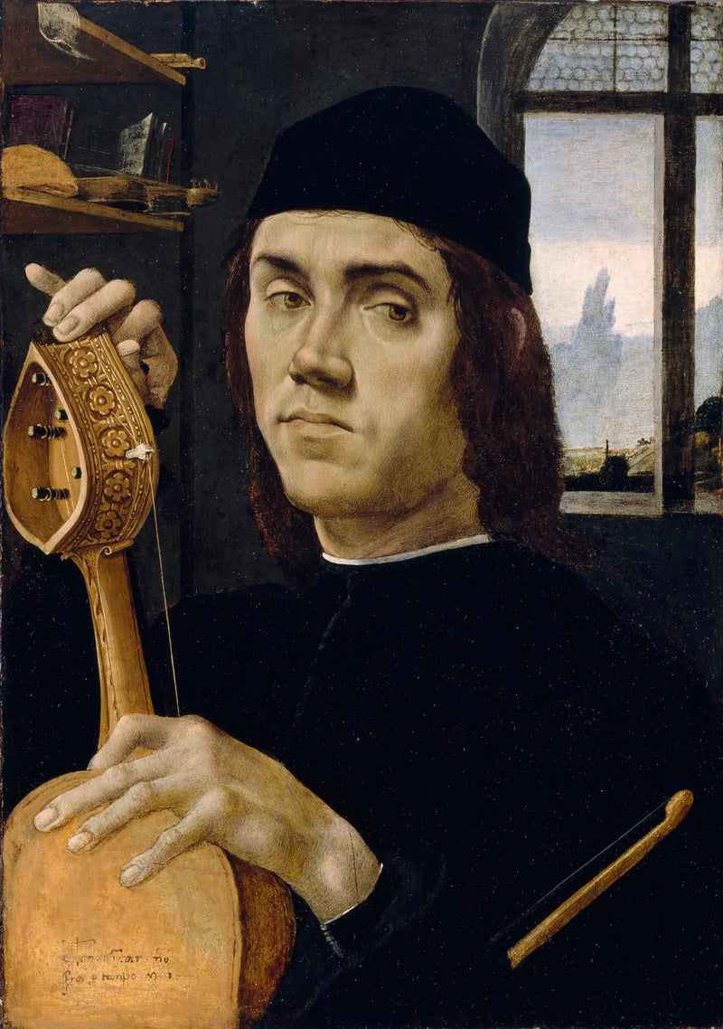 Retrato de un músico - Filippino Lippi