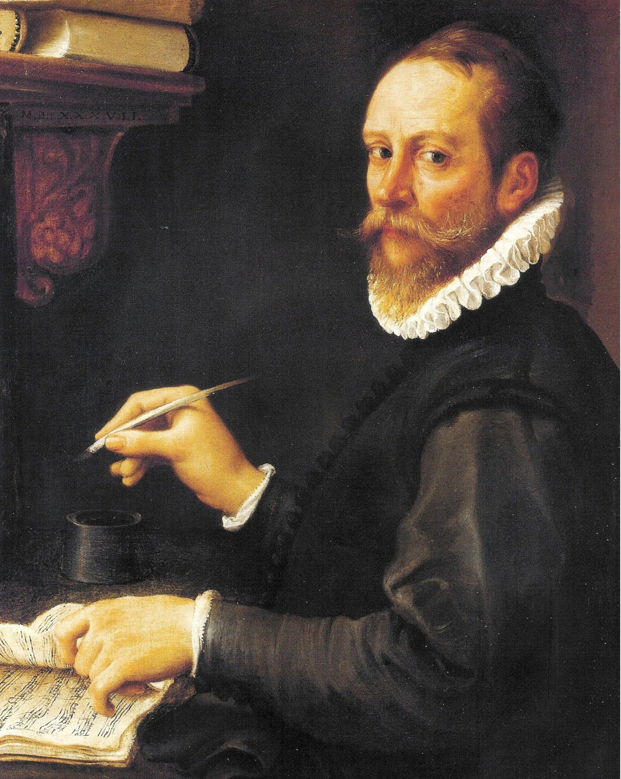 Retrato de un músico (retrato presunto de Claudio Merulo) - Annibale Carracci