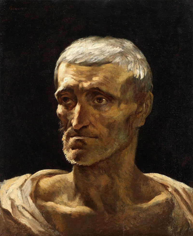 Retrato de un náufrago - Théodore Géricault