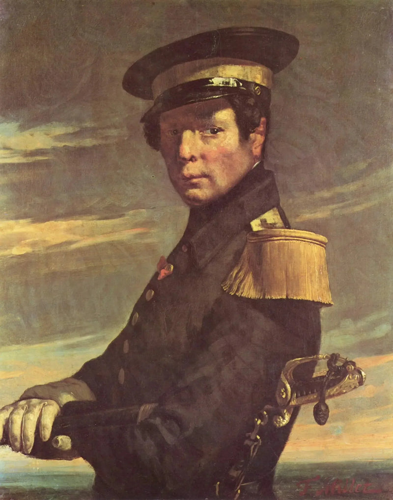 Retrato de un oficial de marina - Jean-François Millet
