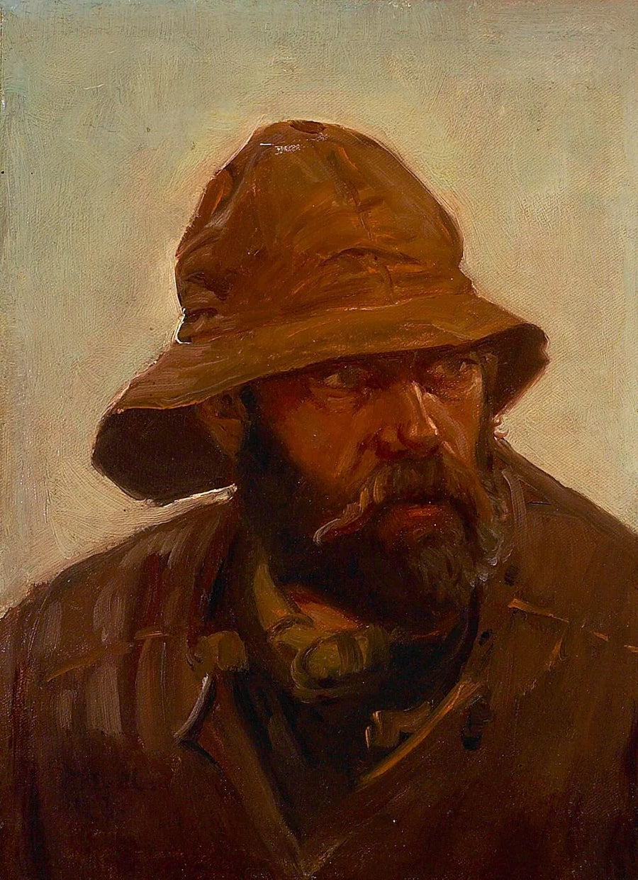 Retrato de un pescador (1902). -Michael Peter Ancher