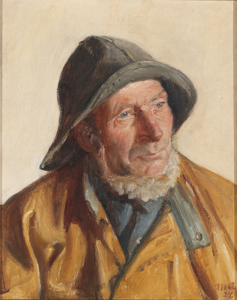 Retrato de un pescador. (1924) - Michael Peter Ancher