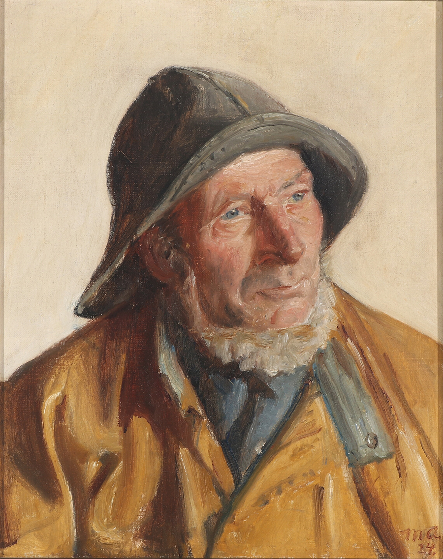 Retrato de un pescador. (1924) - Michael Peter Ancher