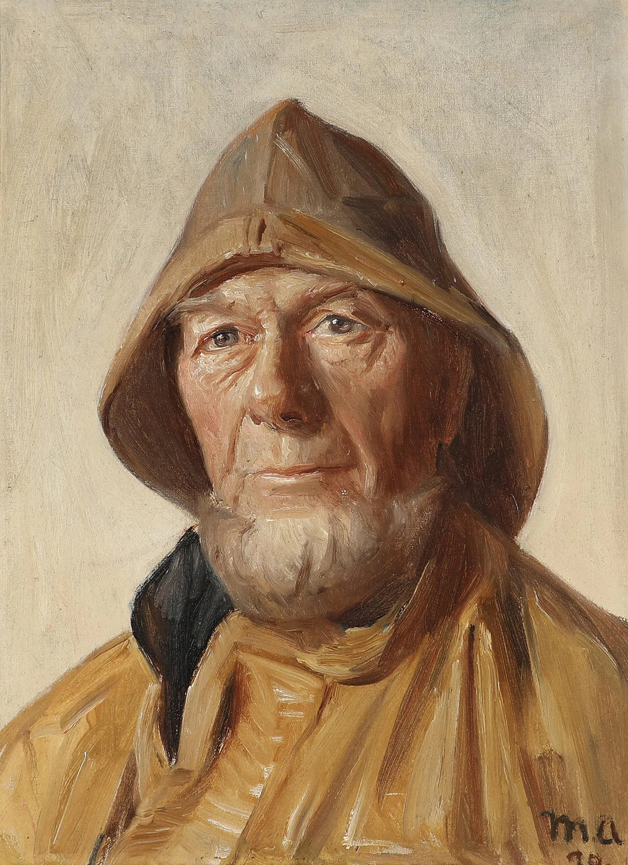 Retrato de un pescador de Skagen. 1890. - Michael Peter Ancher