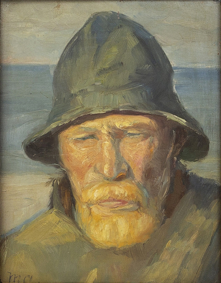 Retrato de un pescador de Skagen. -Michael Peter Ancher