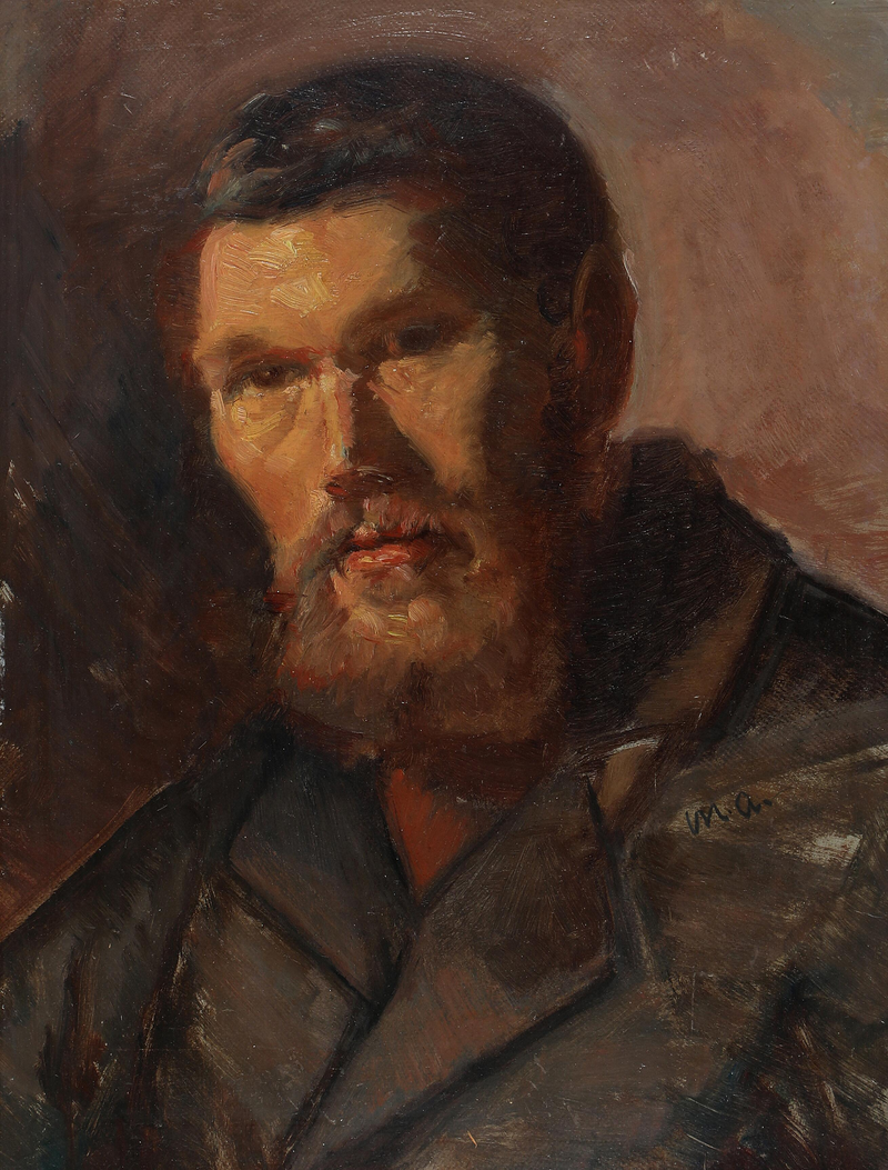 Retrato de un pescador de Skagen. -Michael Peter Ancher