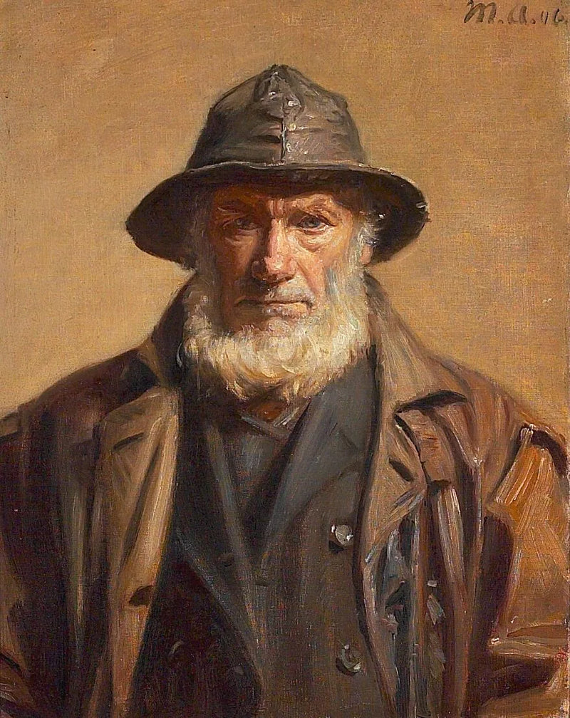Retrato de un pescador de Skagen. -Michael Peter Ancher
