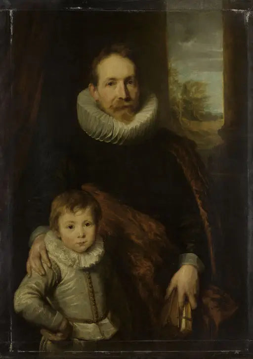 Retrato de un padre e hijo - Antoine van Dyck