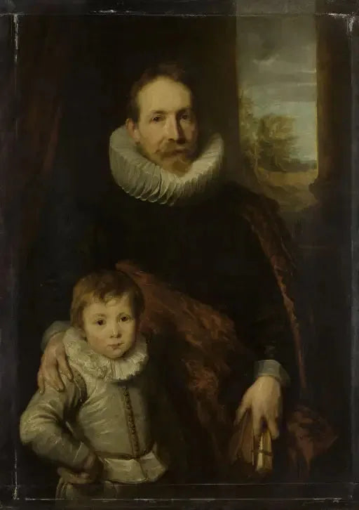 Retrato de un padre e hijo - Antoine van Dyck