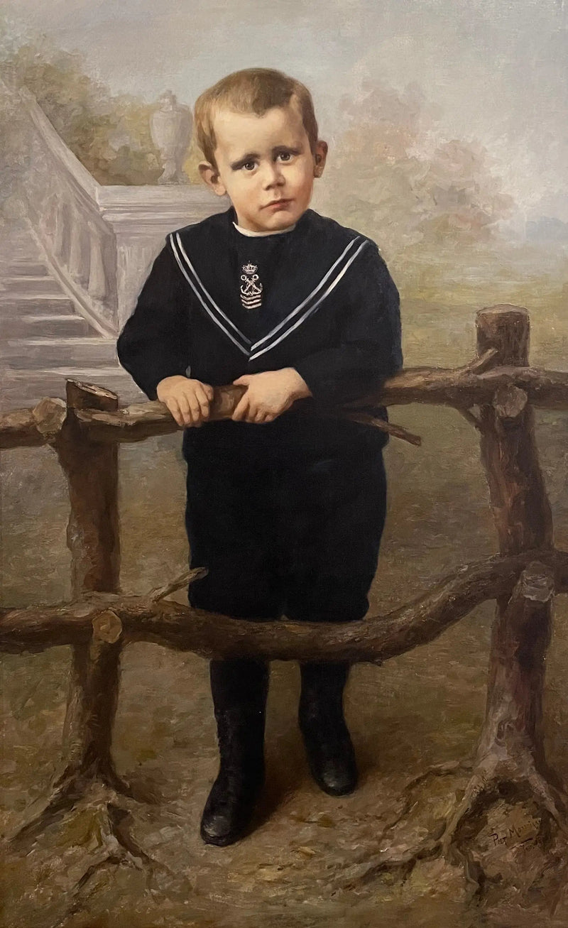 Retrato de un niño pequeño - Piet Mondrian