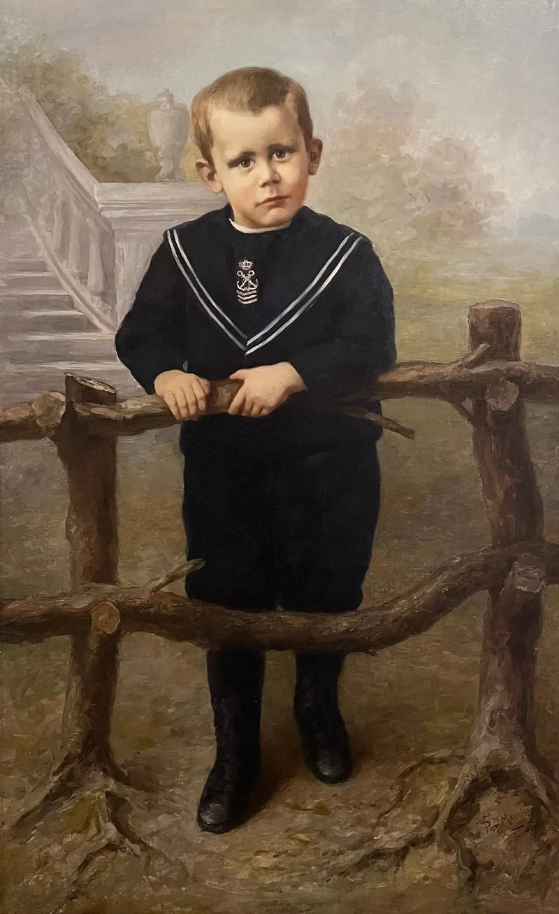 Retrato de un niño pequeño - Piet Mondrian