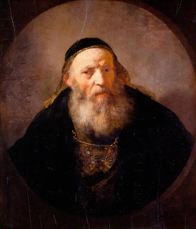 Portrait d'un rabbin - Rembrandt image 1 tableau peint à l’huile sur toile