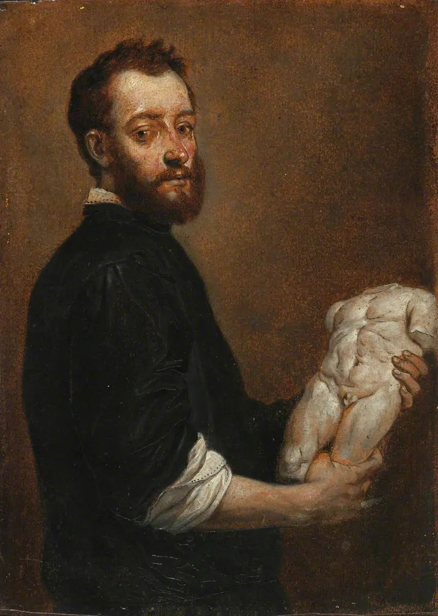 Retrato de un escultor (Allesandro Vittoria) (según Giovanni Battista Moroni) - David Teniers el Joven