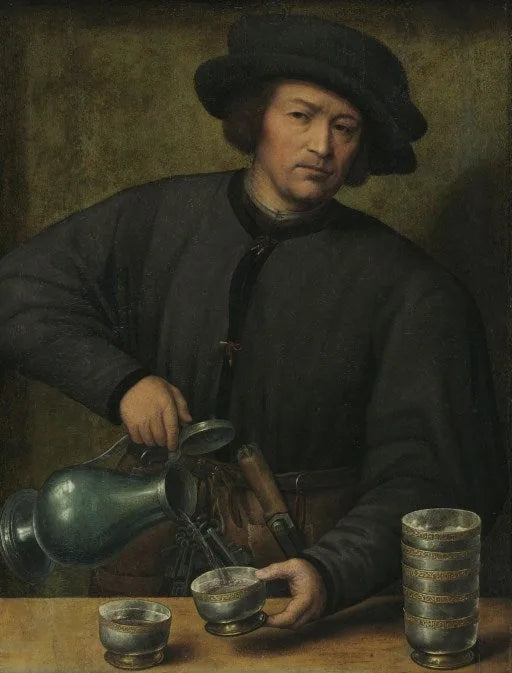 Retrato de un vertedor de vino - Joos van Cleve