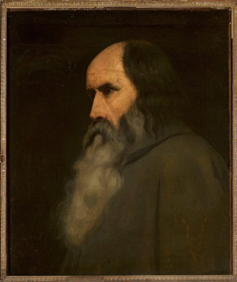 Retrato de un anciano (¿Berthold Schwarz?) - Ary Scheffer