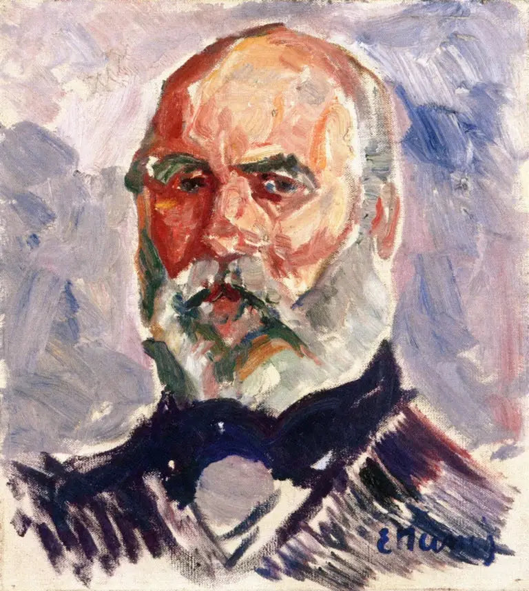Retrato de un anciano - Edvard Munch