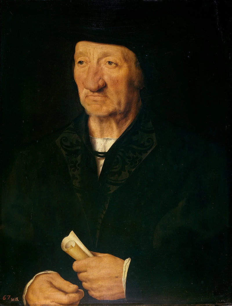 Retrato de un anciano - Joos van Cleve