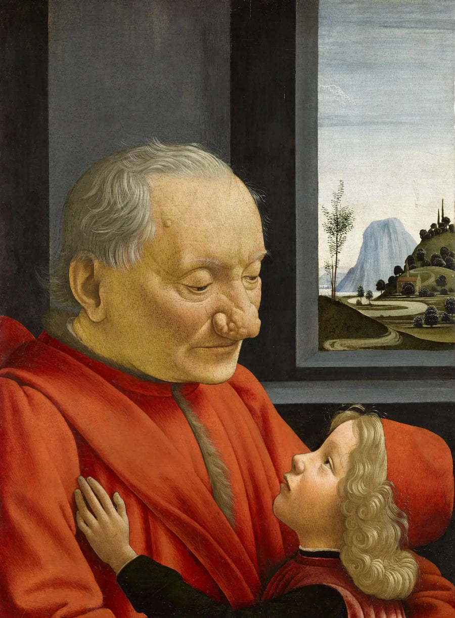 Retrato de un anciano y un niño - Domenico Ghirlandaio