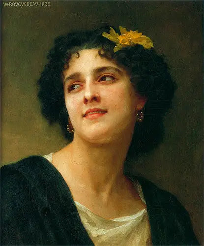 Retrato de una morena. - Bouguereau