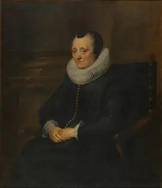 Portrait d'une dame âgée - Antoine van Dyck image 1 copie de tableau peinte à la main