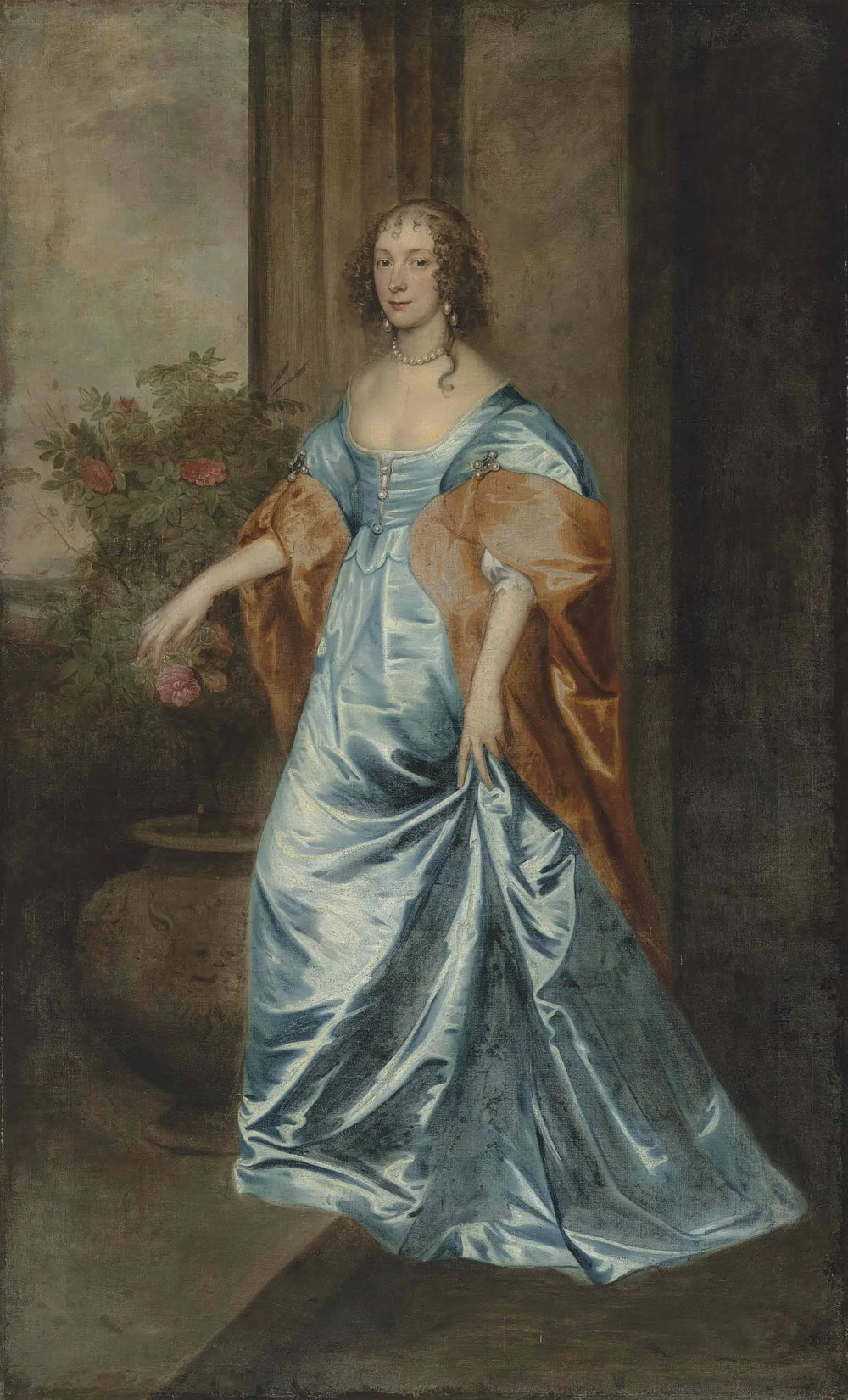 Portrait d'une dame - Antoine van Dyck image 1 copie de tableau peinte à la main