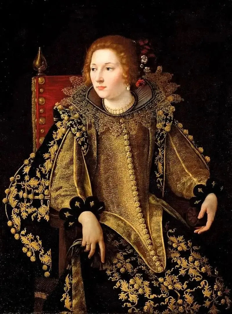 Retrato de una dama sentada (señora Caterina Savelli?) - Artemisia Gentileschi