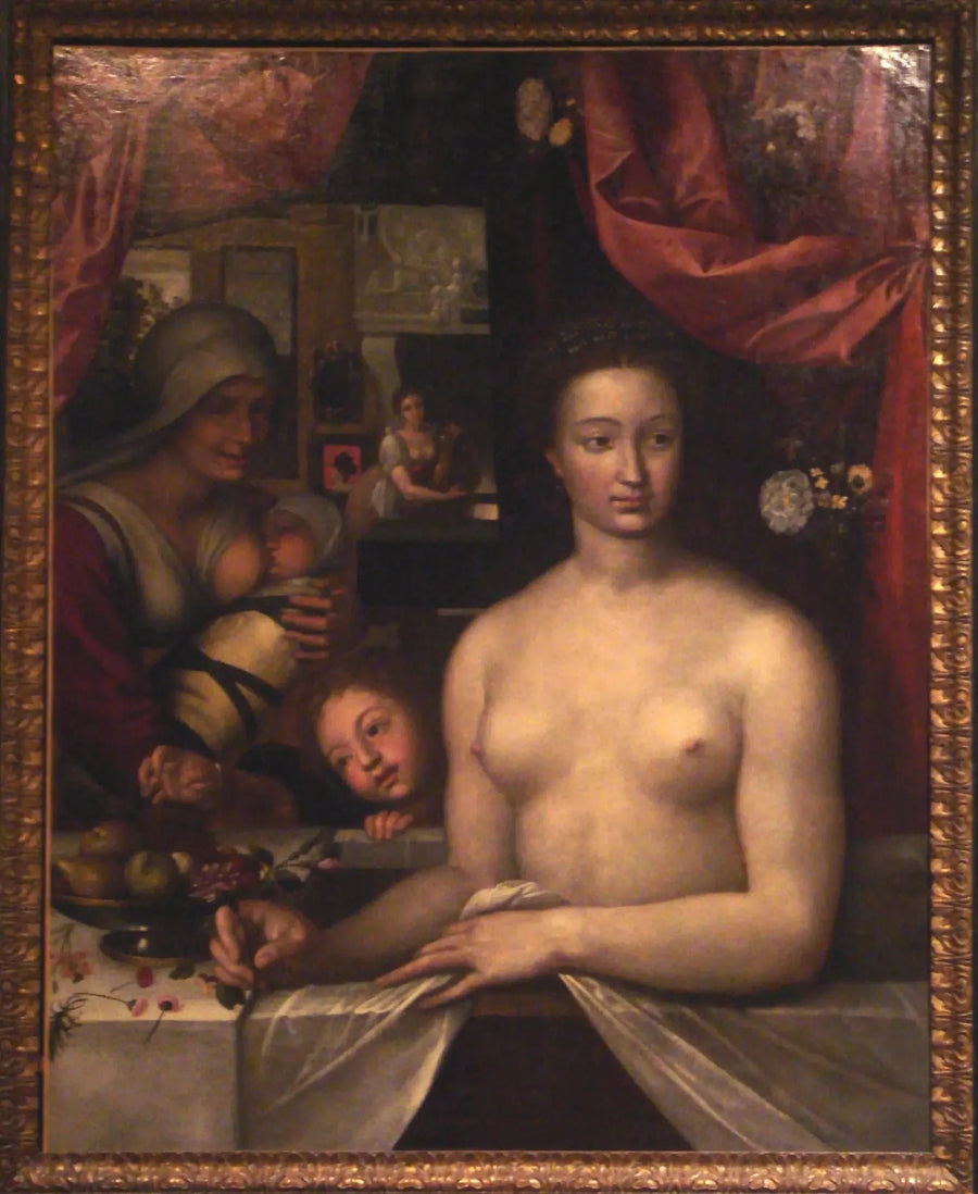Retrato de una dama en el baño - François Clouet