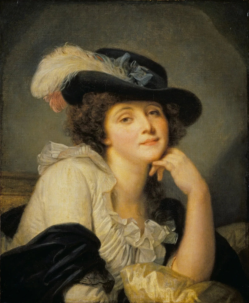 Retrato de una dama, anteriormente erróneamente llamado Retrato de Sophie Arnould - Jean-Baptiste Greuze