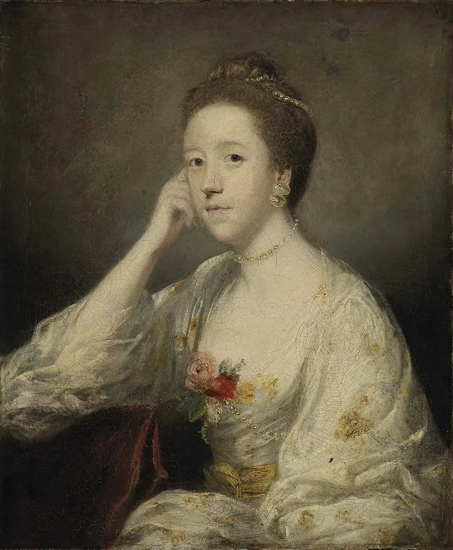Retrato de una dama en blanco - Joshua Reynolds