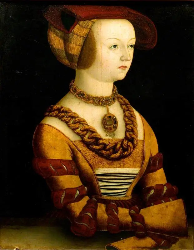 Retrato de una dama con traje alrededor de 1530 - Lucas Cranach el Viejo