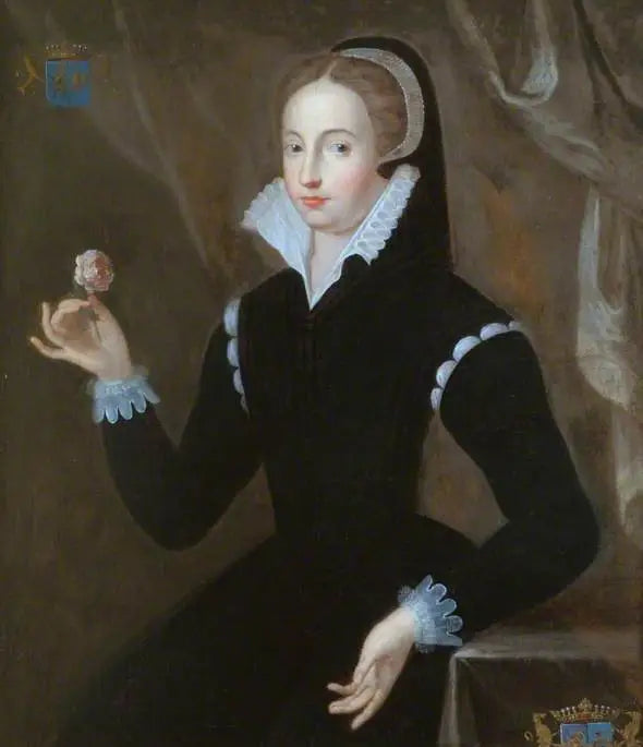 Portrait d'une dame en robe noire avec coiffure Marie Stuart - François Clouet image 1 reproduction artisanale de tableau